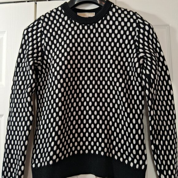 MICHAEL Michael Kors Black sweater with white polka dots - Picture 1 of 10